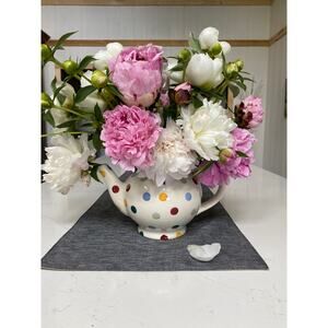 Emma Bridgewater Colorful Polka Dot Tea Pitcher Teapot No Lid